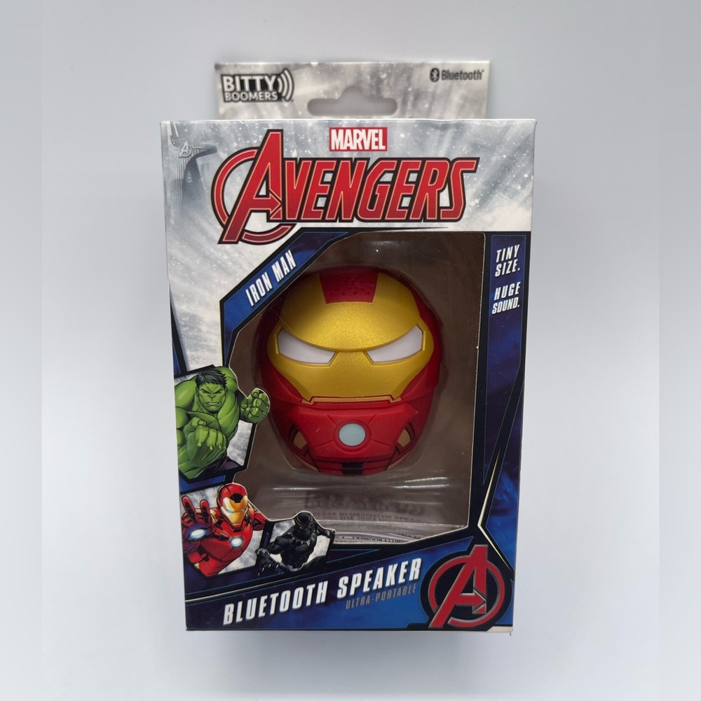 MARVEL Avengers IRON MAN Bitty Boomer-Portable Wireless BLUETOOTH SPEAKER